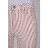 White striped jeans with tag