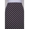 Gray polka dot skirt