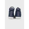 Textile dark blue sneakers