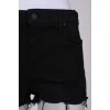 Black ripped effect shorts