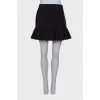 Black skirt with frill