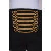 Classic shorts with golden embroidery