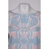 Silk blouse with tag print