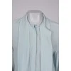 Turquoise silk shirt