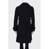 Wool coat with tag
