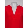 Silk red blouse