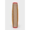 Textile knitted clutch