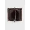 Men's wallet with silver hardware