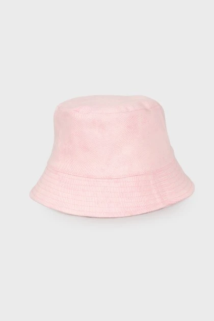 Denim bucket hat with tag
