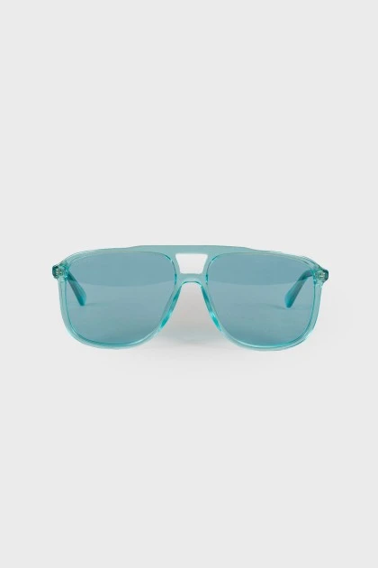 Green translucent sunglasses