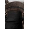 Graphite leather bag