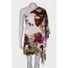Silk dress in floral print