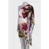 Silk dress in floral print
