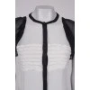 Black and white translucent blouse