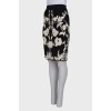 Black and white patterned skirt