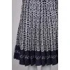 Patterned silk pleated skirt