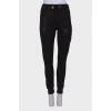 Sporty trousers with brand logo 