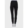 Sporty trousers with brand logo 
