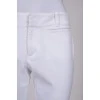 White straight trousers