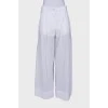White translucent trousers