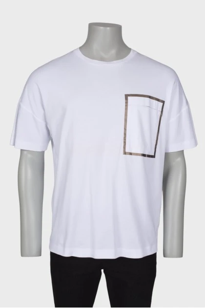 Men's white T-shirt