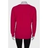 Pink wool and cashmere sweater