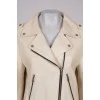 White leather jacket with belt