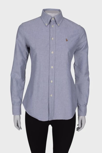 Gray custom fit shirt