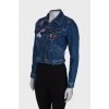 Denim jacket with patches