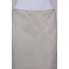 Combo skirt with translucent fabric
