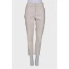 Straight-cut trousers in viscose