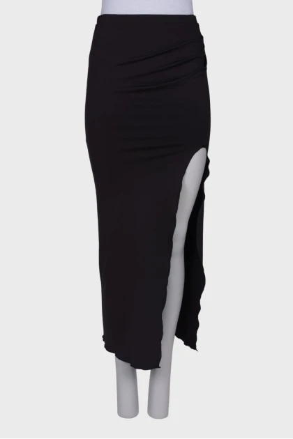 Maxi skirt with slit