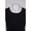 Black T-shirt with sequins