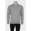 Men's gray sweatshirt with pockets