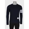 Men's sweatshirt with stripes on the sleeve