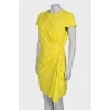 Yellow draped dress
