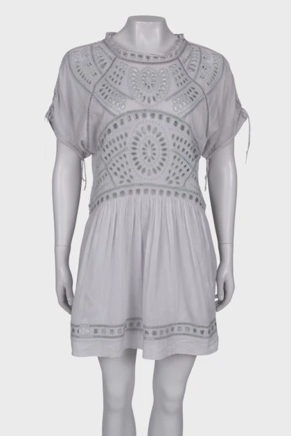 Light gray patterned dress