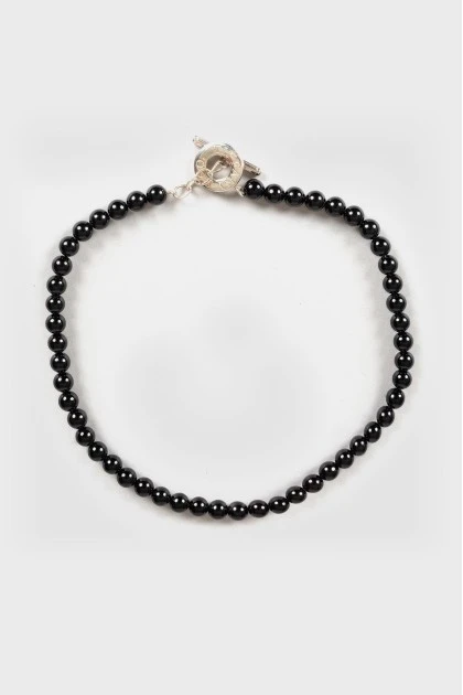 Black beads necklace