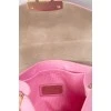 Pink bag with gold hardware