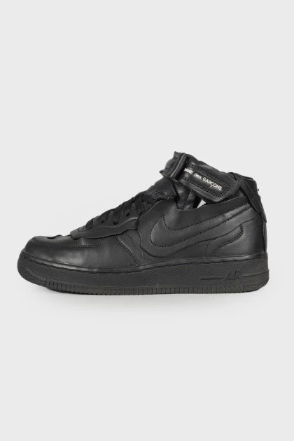 Air Force 1 Mid 'Triple Black' Sneakers