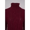 Burgundy chunky knit sweater