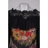 Silk blouse with ruffles