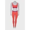 Coral tracksuit with top