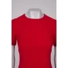 Red wool dress