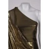 Metallic silk dress