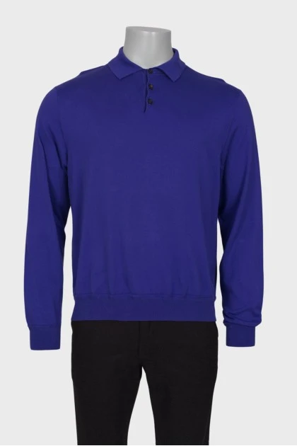 Men's purple polo jumper