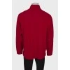 Men's red hoodie with tag