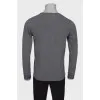 Men's plain gray jumper
