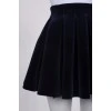 Velor navy blue skirt
