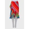 Multicolor skirt with ruffles